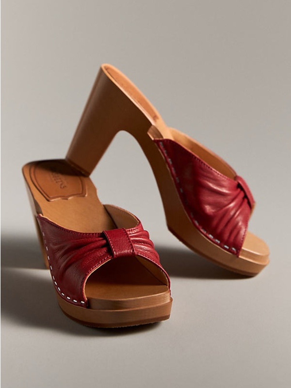 Swedish Hasbeens Bow Slip In Clog
